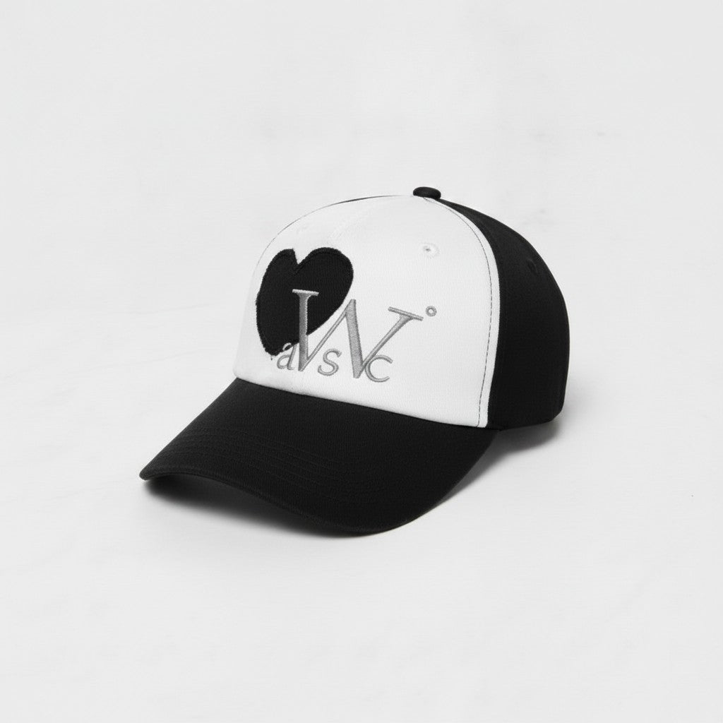 Heart Baseball Cap - Black – apparel accessories (view 3)