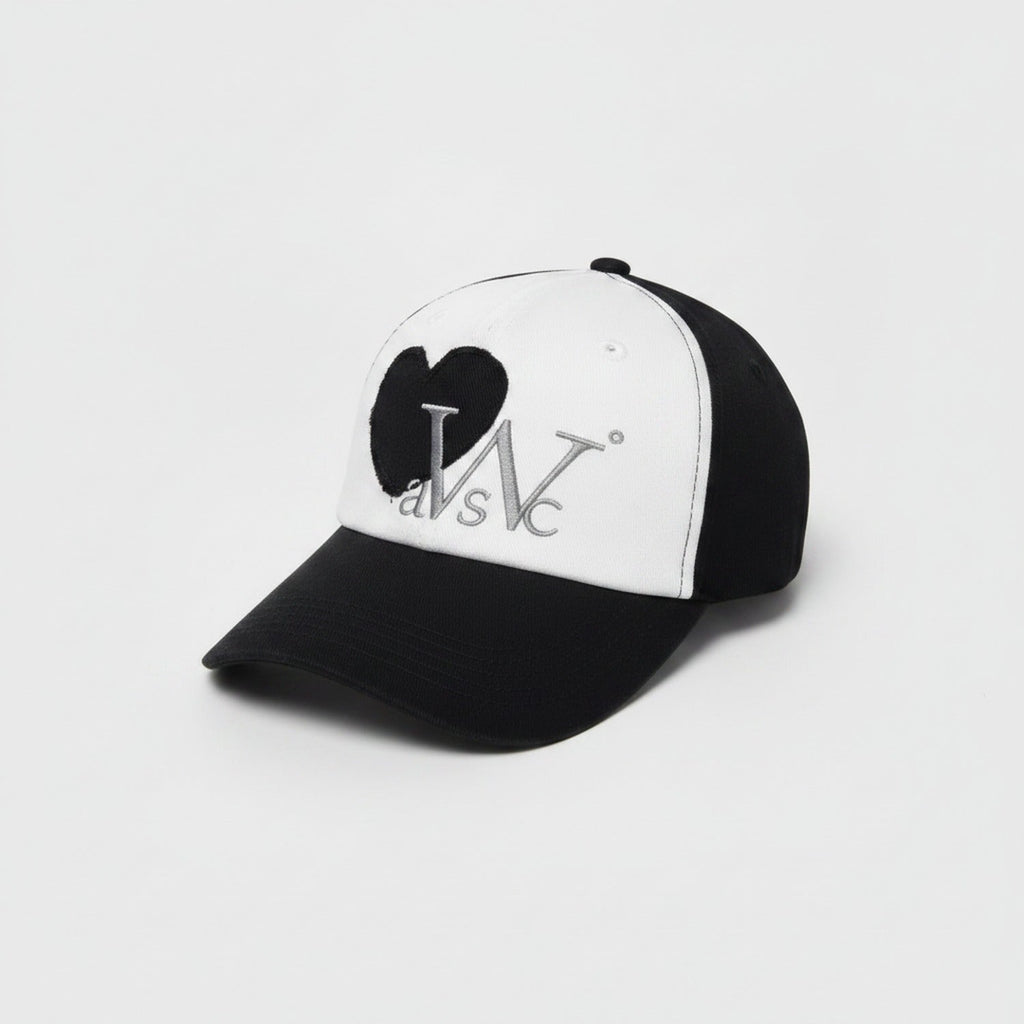 Heart Baseball Cap - Black – apparel accessories (view 1)