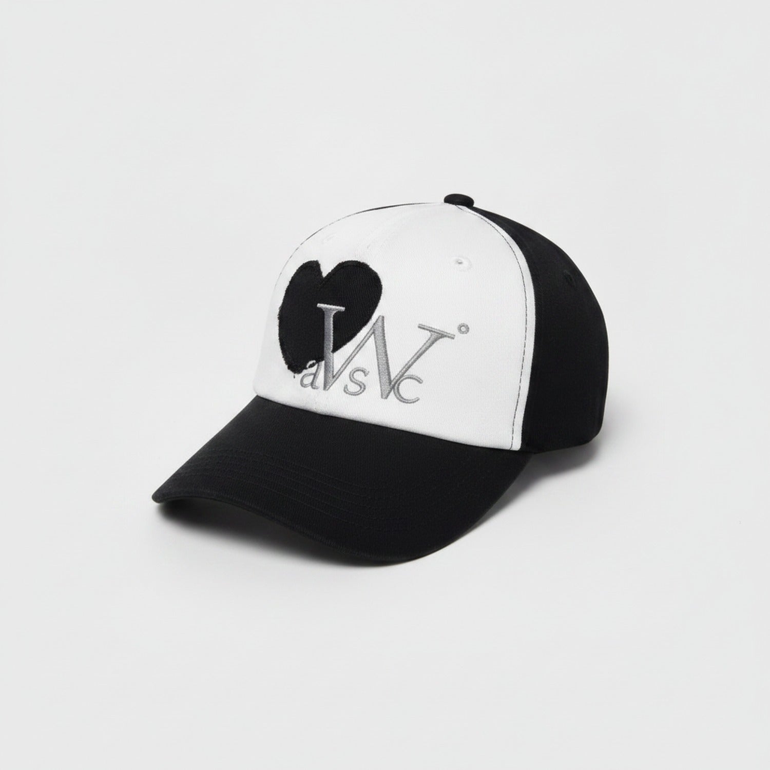 Heart Baseball Cap - Black – apparel accessories (view 1)