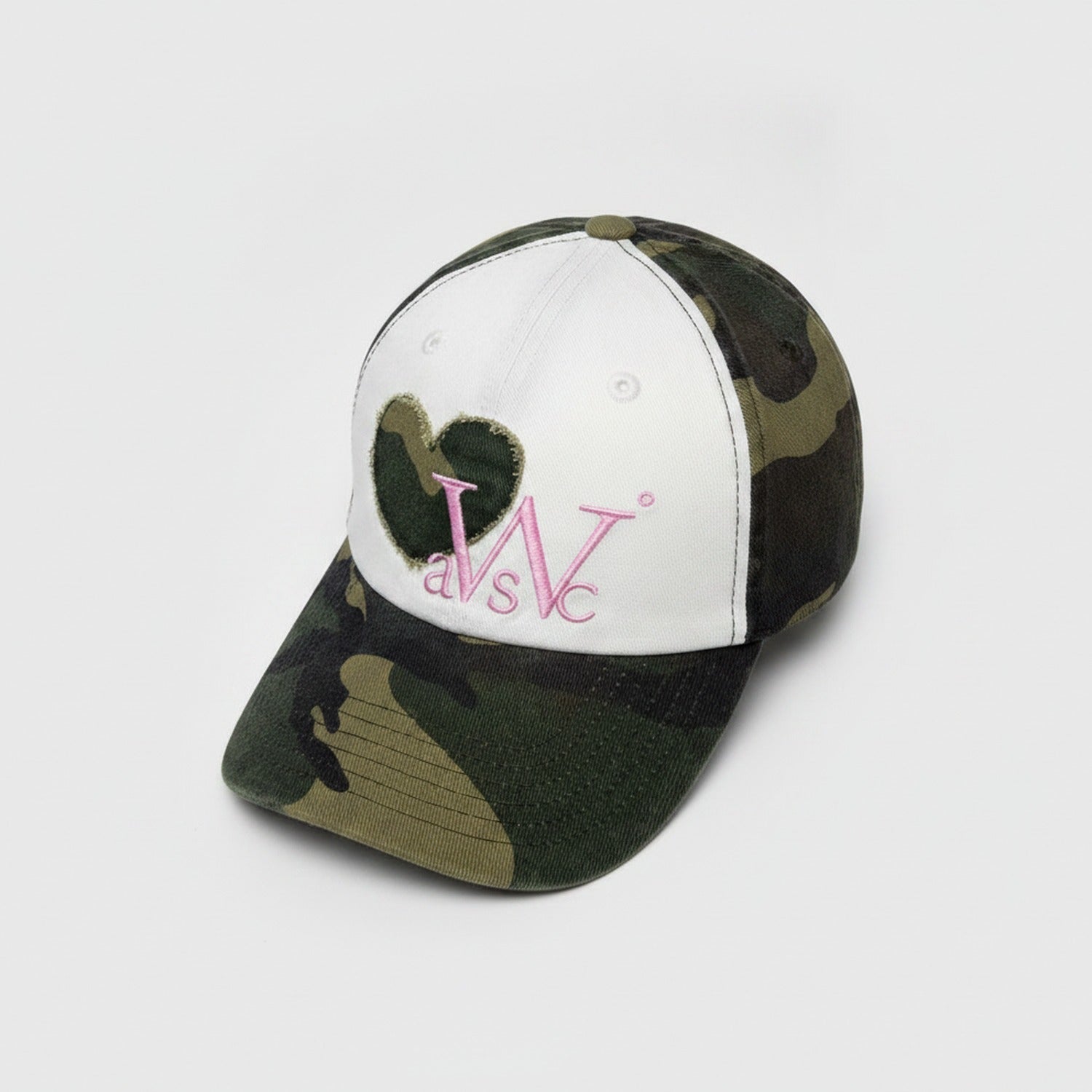Heart Baseball Cap - Camo