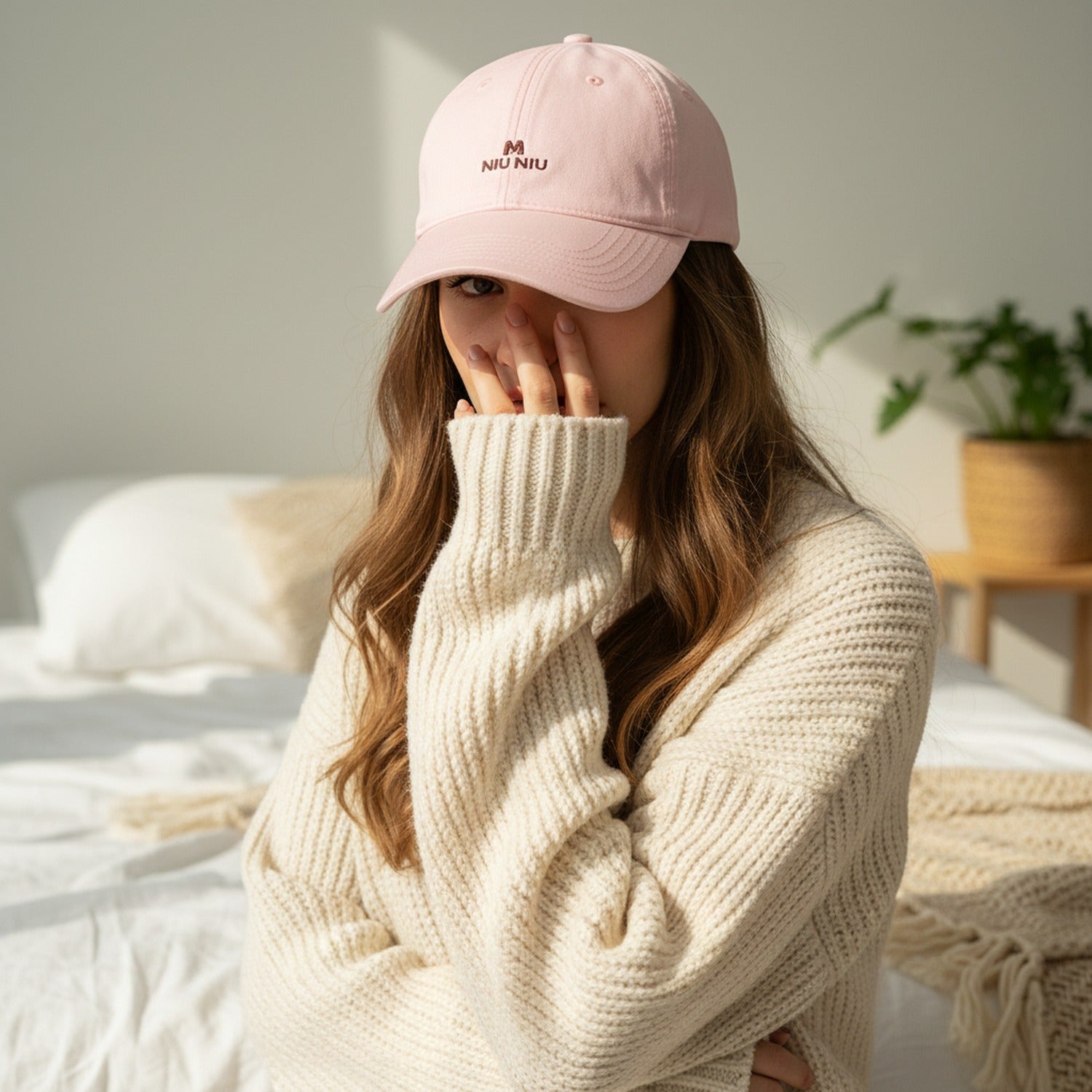 Cat Ear Baseball Cap - Pink