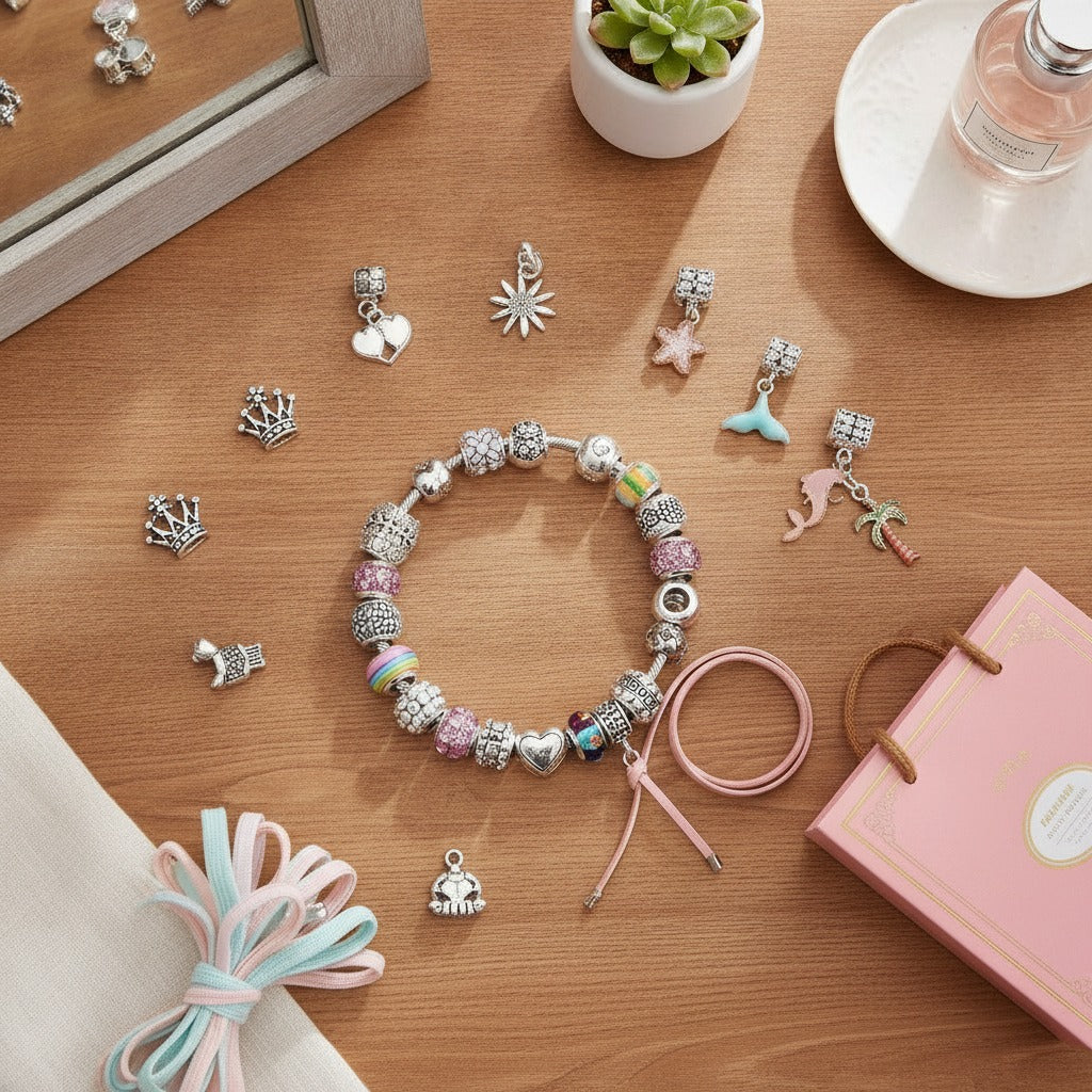 DIY Charm Bracelet and Necklace Kit – jewelry (view 2)