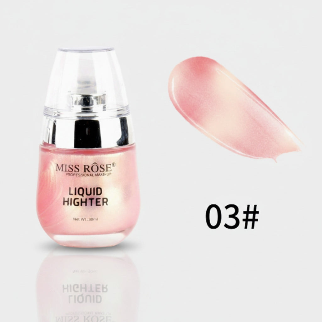 Rose Pink Liquid Highlighter Shimmer