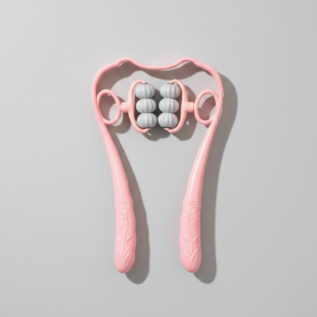 Pink Pearl Beaded Face Roller Tool