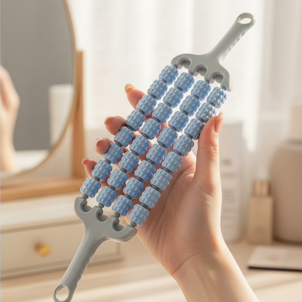 Blue Beaded Makeup Brush Cleaner Tool – Korean beauty tool (view 2)