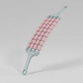 Pink Beaded Face Roller Massage Tool