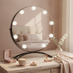 Round LED Lighted Vanity Makeup Mirror – Korean beauty tool (view 2)