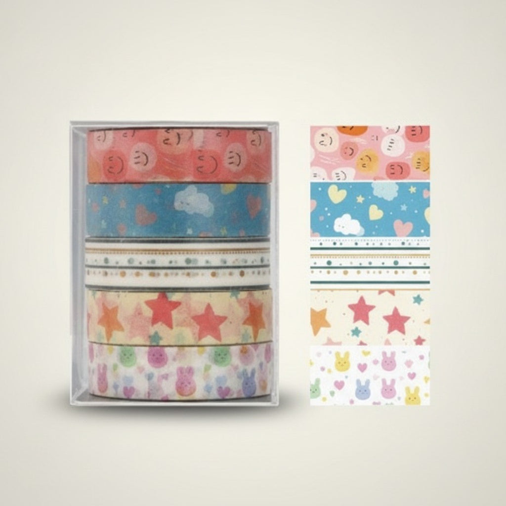 Kawaii Design Decorative Tape Set – stationery (view 2)