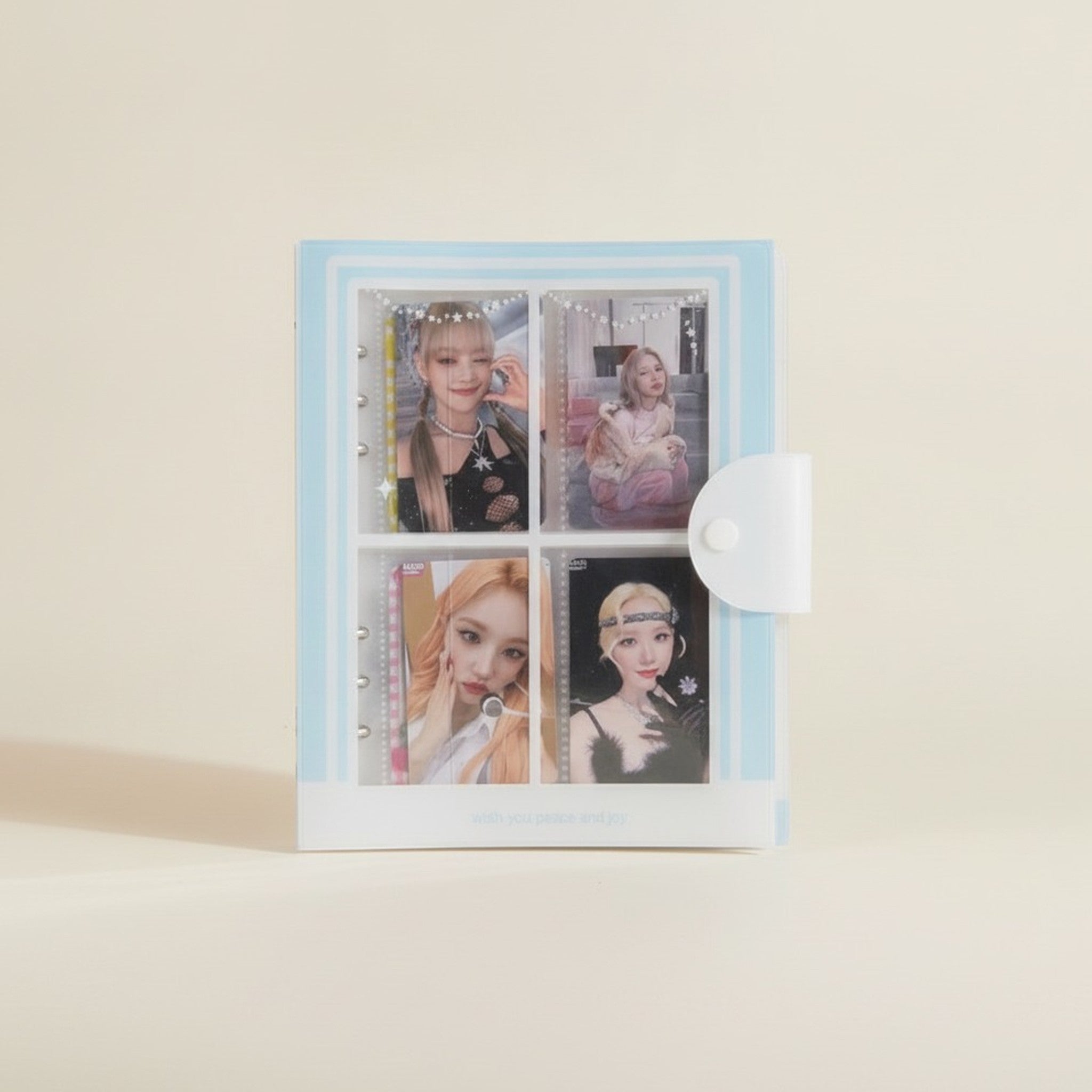 Cute Photocard Collector Ring Binder Album – stationery (view 1)