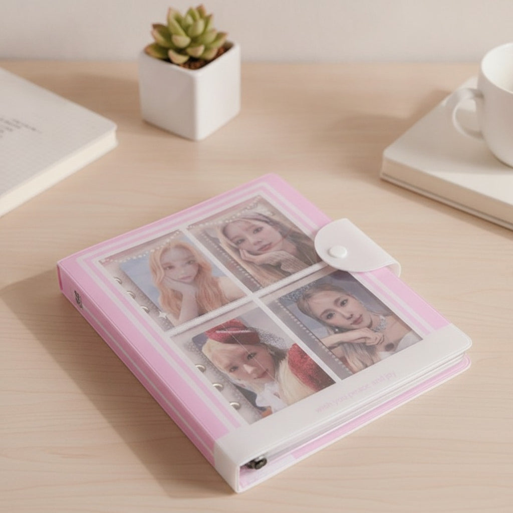 Cute Photocard Collector Ring Binder Album – stationery (view 3)