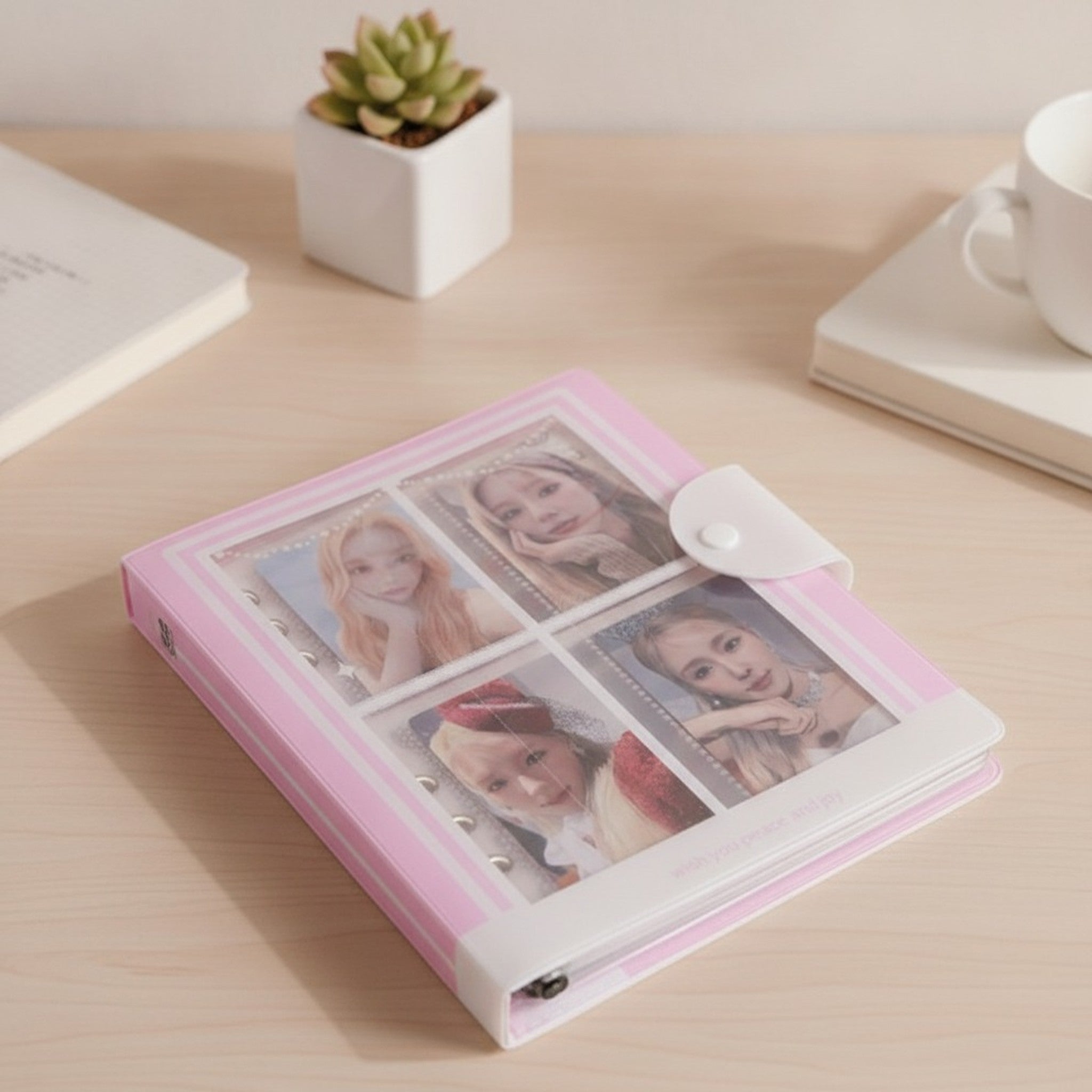Cute Photocard Collector Ring Binder Album – stationery (view 3)