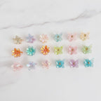 Mini Star Hair Clip Set - Flower Mix