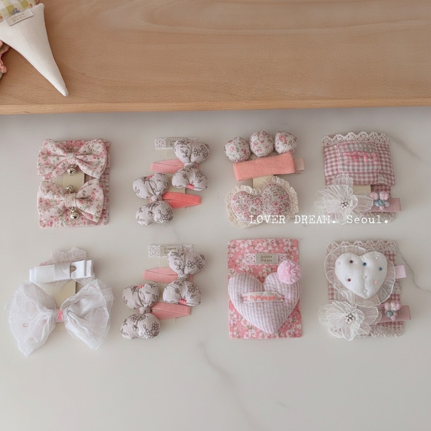 Floral Butterfly Bow Hair Clips Set