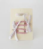 Floral Butterfly Bow Hair Clips Set – hair accessories (view 1)