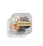 Heart Shaped Acrylic Hair Clips Set – hair accessories (view 1)