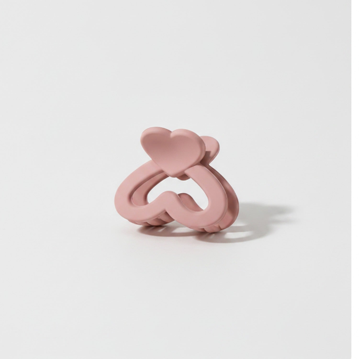 Heart Shaped Acrylic Hair Clips Set