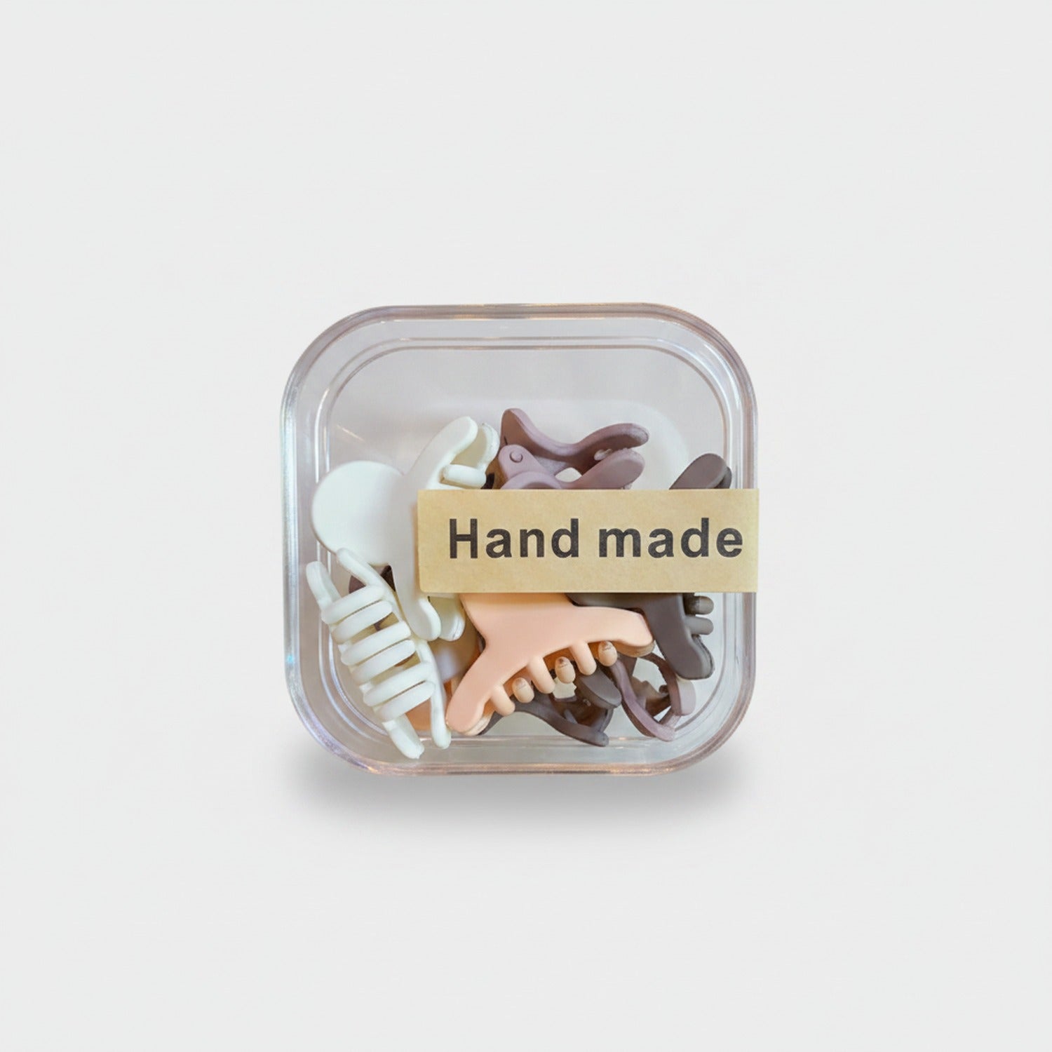 Colorful Hand-Sculpted Hair Claw Clips Set