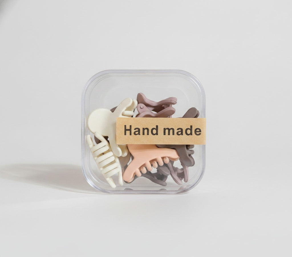 Colorful Hand-Sculpted Hair Claw Clips Set – hair accessories (view 1)