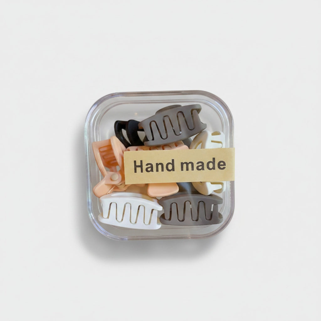 Hand Made Minimalist Hair Claw Clips Set