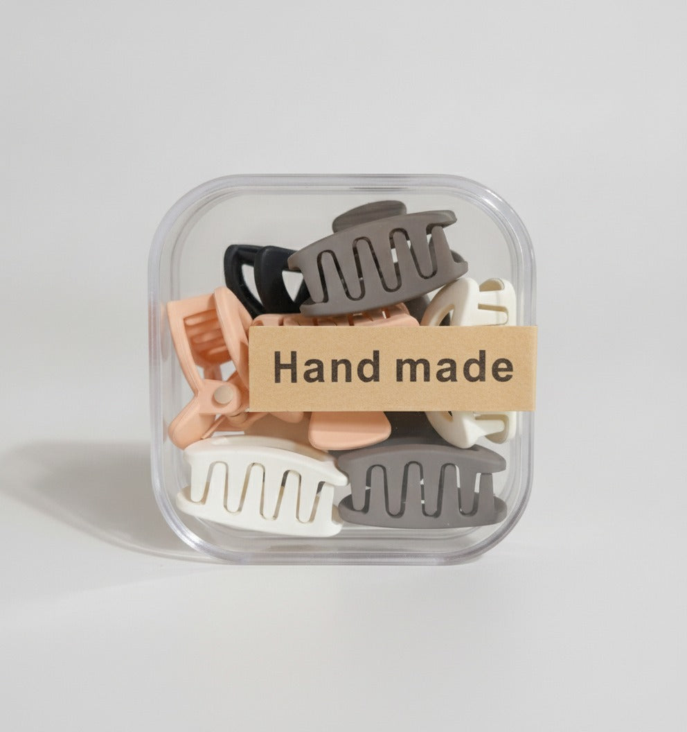 Hand Made Minimalist Hair Claw Clips Set – hair accessories (view 1)