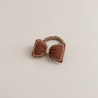 Studded Pearl Bow Hair Tie Clip – hair accessories (view 1)