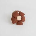 Rust Flower Hair Clip with Cream Center – hair accessories (view 1)