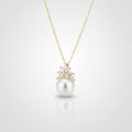 Pearl Star Pendant Chain Necklace - Gold XL81067
