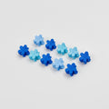 Flower Hair Clips Set - Blue Flowers