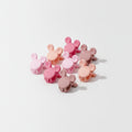 Flower Hair Clips Set - Pink Mickey