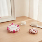 Flower Hair Clips Set - Barbie Pink Stars – hair accessories (view 2)