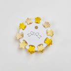Flower Hair Clips Set - Yellow Stars – hair accessories (view 1)