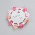 Flower Hair Clips Set - Pink Flowers – hair accessories (view 1)
