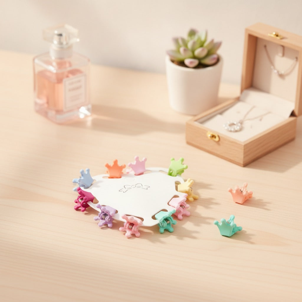 Flower Hair Clips Set - Crowns – hair accessories (view 2)