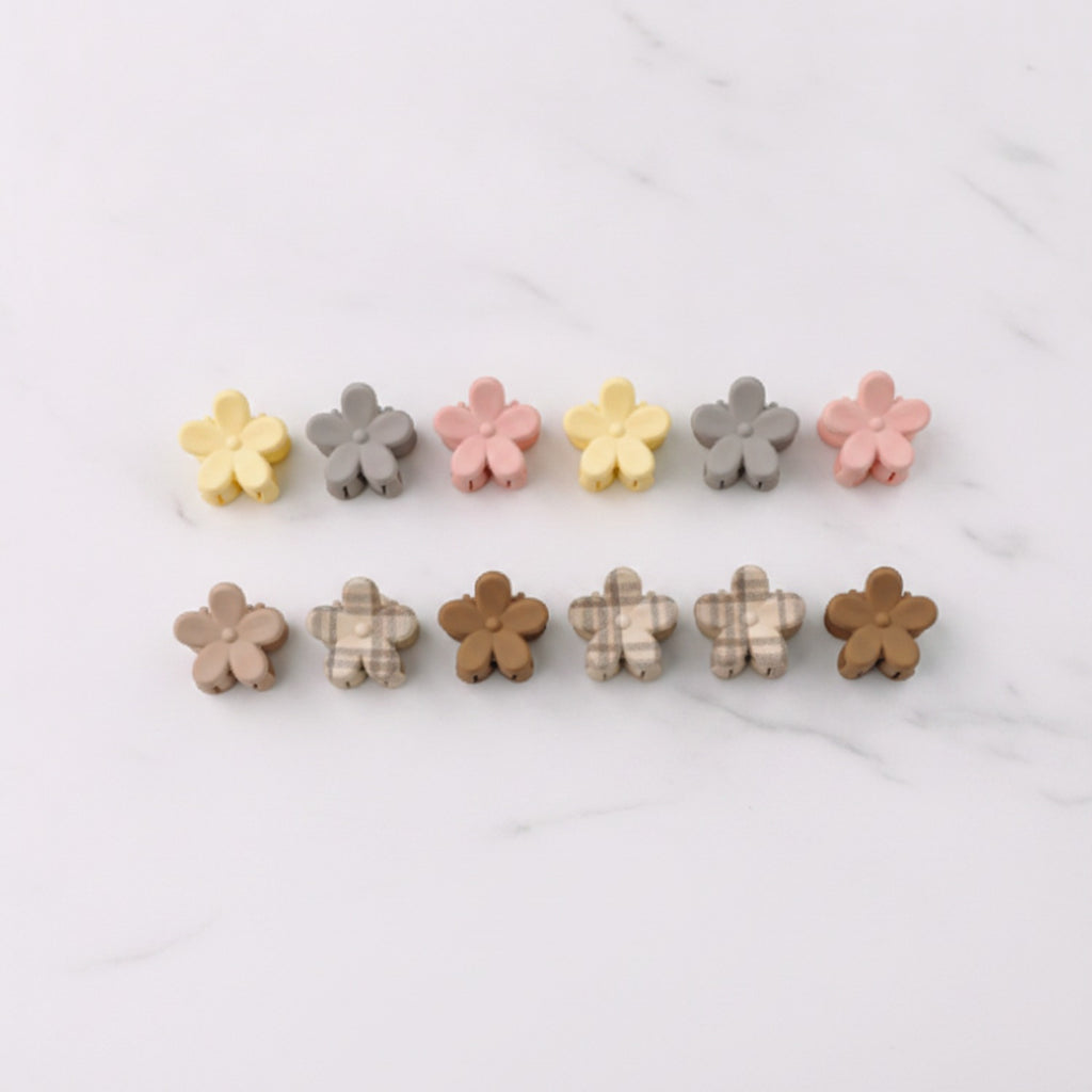 Flower Hair Clips Set - Flowers