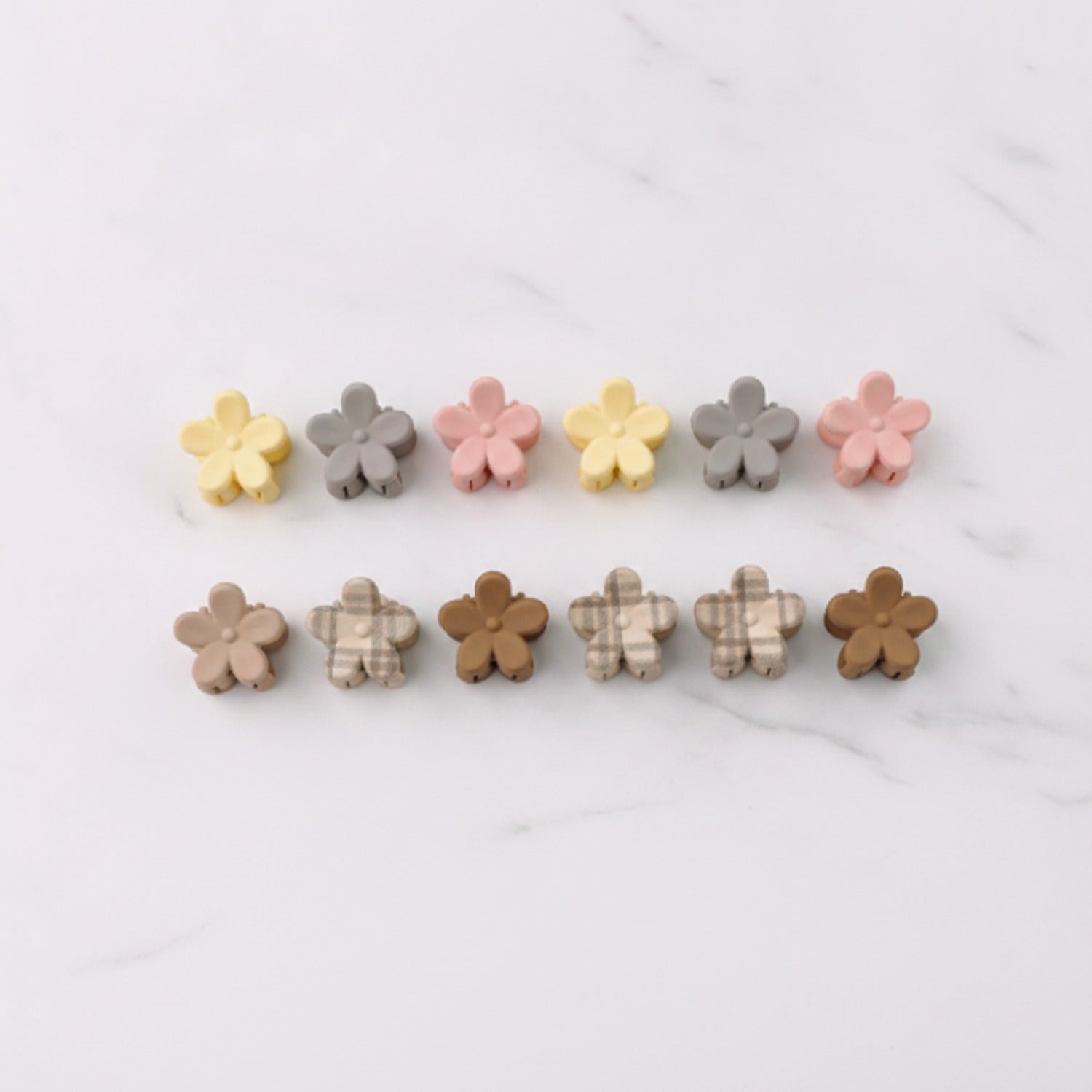 Flower Hair Clips Set - Flowers
