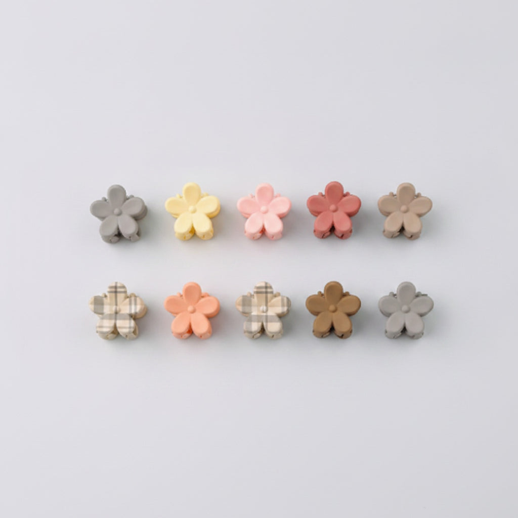 Flower Hair Clips Set - Flowers