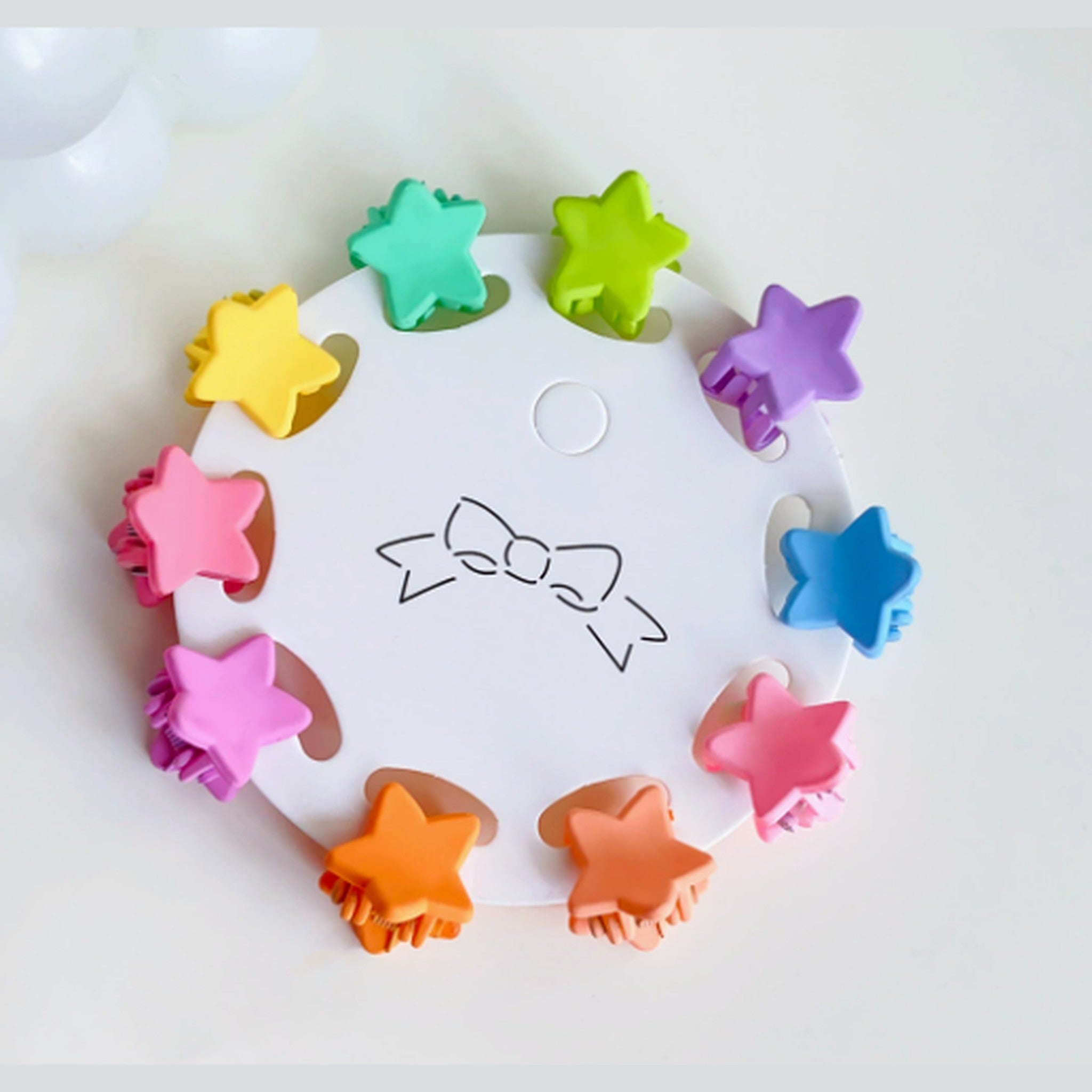 Flower Hair Clips Set - Stars – hair accessories (view 1)