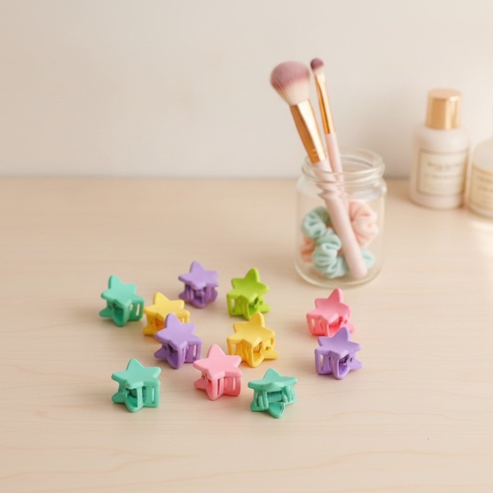 Flower Hair Clips Set - Stars – hair accessories (view 2)