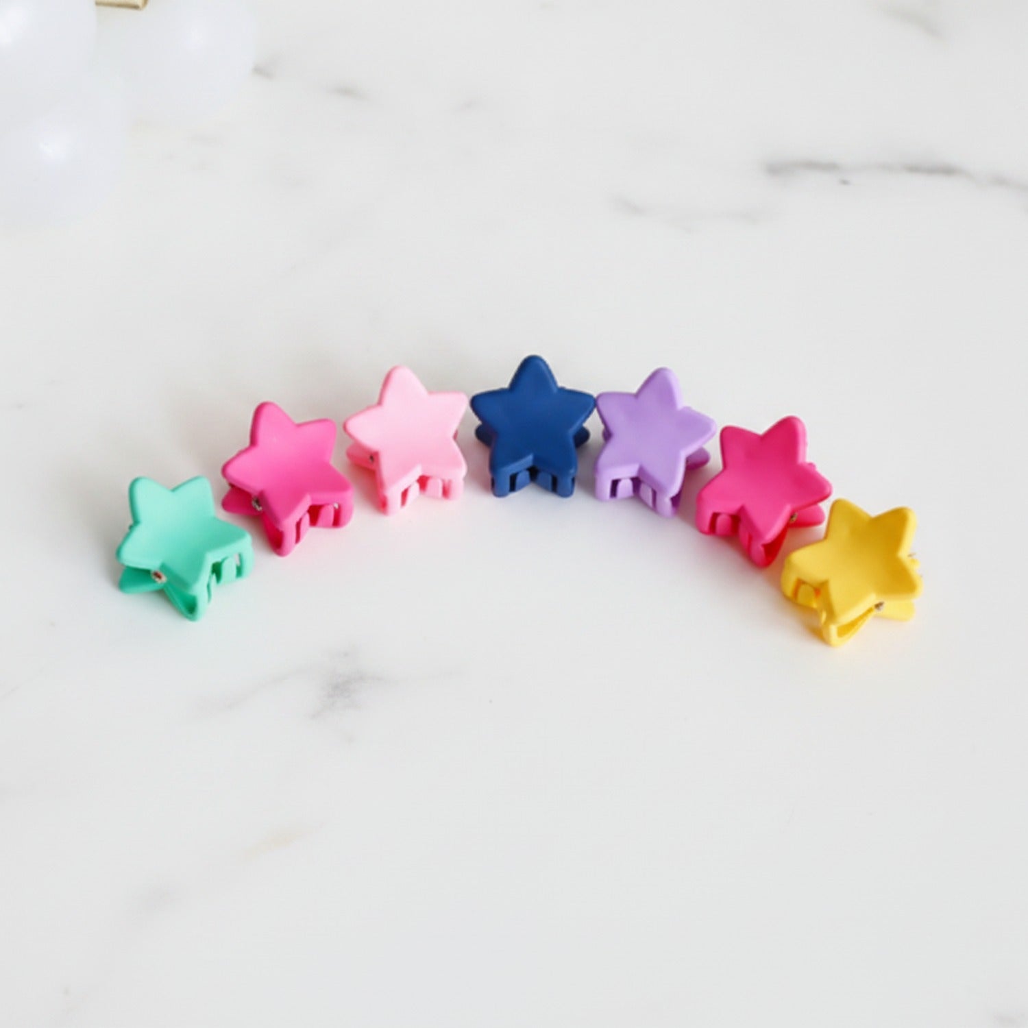 Flower Hair Clips Set - Stars
