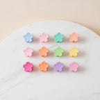 Flower Hair Clips Set - Mini Flowers