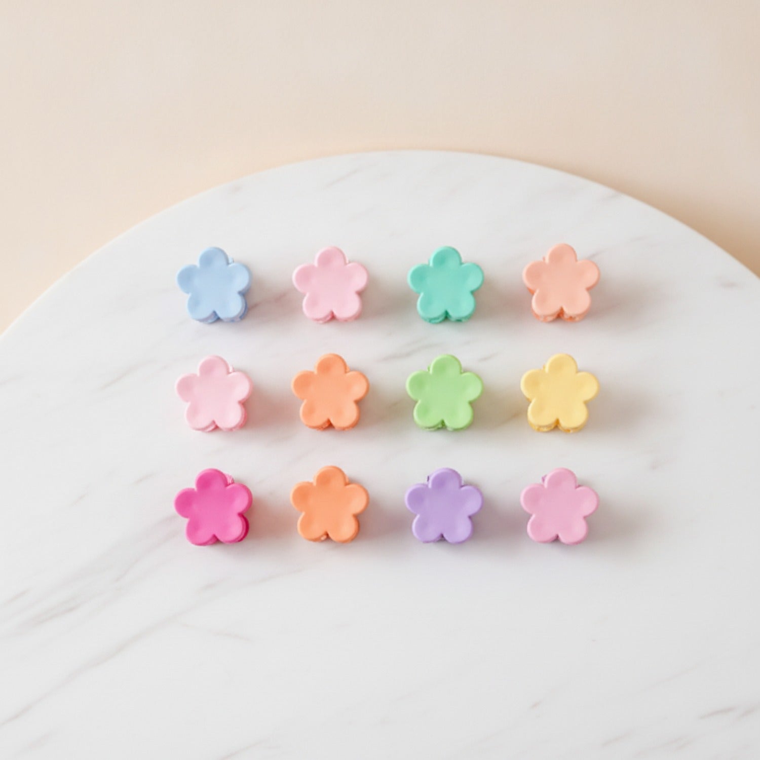 Flower Hair Clips Set - Mini Flowers