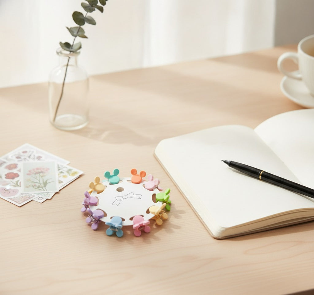 Flower Hair Clips Set - Mickey – hair accessories (view 2)