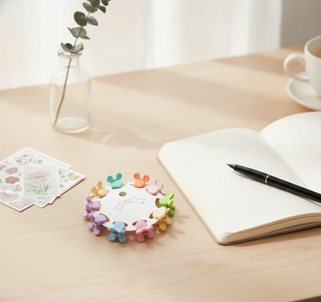 Flower Hair Clips Set - Mickey – hair accessories (view 2)