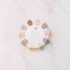Flower Hair Clips Set - Tan Strawberry
