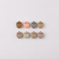 Flower Hair Clips Set - Tan Strawberry