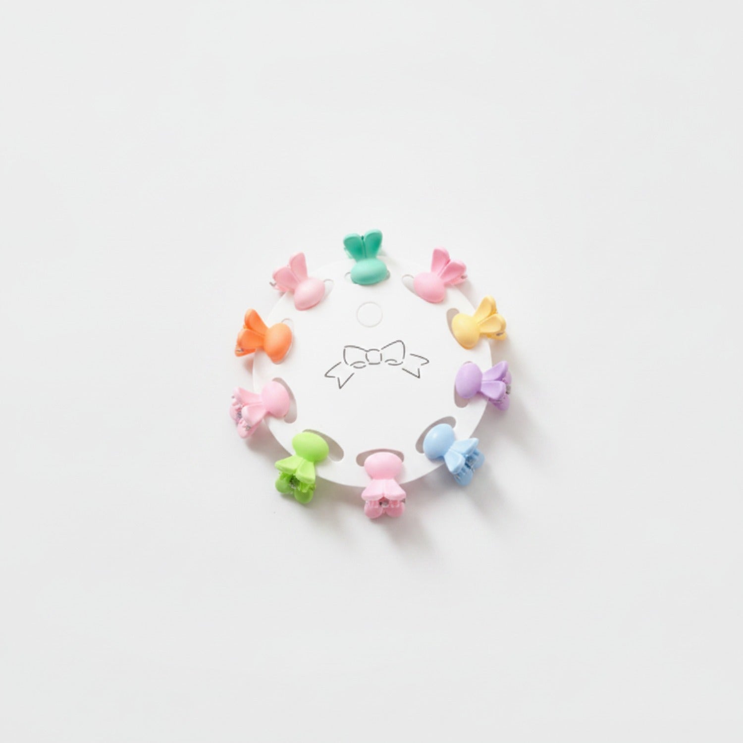 Flower Hair Clips Set - Bunnies – hair accessories (view 1)