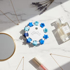 Flower Hair Clips Set - Blue Stars – hair accessories (view 3)