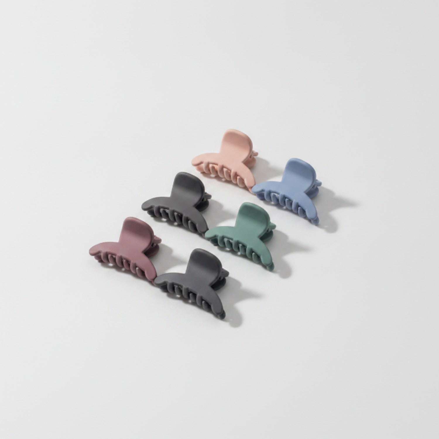 Mini Claw Clips Six-Pack Set - Blush