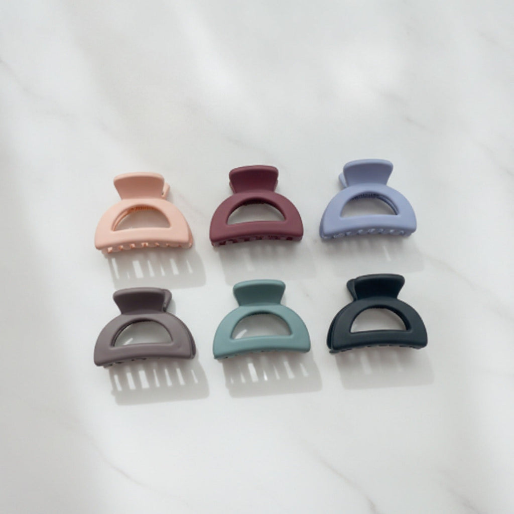 Mini Claw Clips Six-Pack Set - Navy
