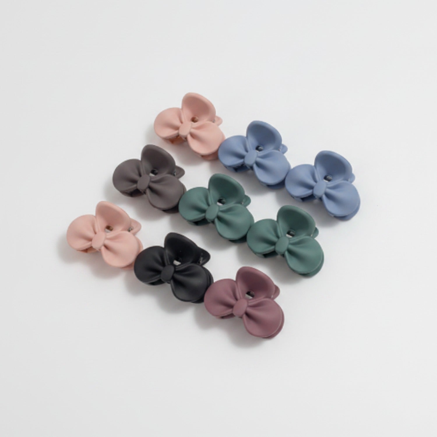 Mini Claw Clips Six-Pack Set - Mauve